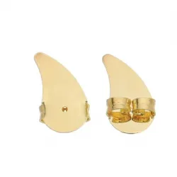 tarraxa asa anjo ear cuff magica virgula 16X08mm dourada 50 pe�as