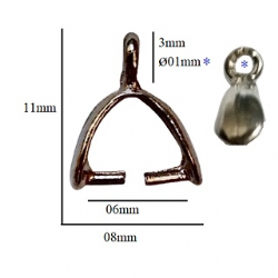 terminal garra inox para cristais