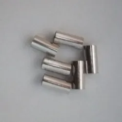 tubo para montagem de bijuterias redondo reto 10mm 3/16 parede 0,40mm alum�nio n�quel 100 pe�as