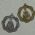 estamparias em metal bijuterias 1420 medalha são francisco de assis red. 25mm 2 peças prata/dourada
