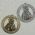 estamparia em metal bijuterias 1076 medalhinha Sagrado Coração Jesus red. 34mm 2 peças prata/dourada
