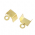 terminal bijuteria quadrado colchete lato dourado 2.000 peas envio 20 dias teis