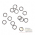 argolinha inox para bijuteria 4,2mm fio 0,60mm 3,00mm interno 1000 peas no cirrgico