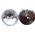 boto strass cristal redondo 10mm em acrlico  2 furos centrais e base semi plana. 100 unidades.