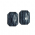 pedra cabocho sem furos octogonal 40x30mm cor 298 MS preto, base reta 10 peas.