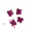 chaton para costura com furos borboleta 10X09mm rosa pink com espelho e 2 furos 50 peças