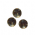 chaton para costura com furos redondo 13mm mel 2 furos 34 peças