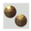 chaton para costura com furos redondo 38mm ouro leitoso sem espelhoo 2 furos pequenos 05 peças