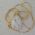 colar com pedra tcheca gota 25x18mm branco corrente snake dourada 48cm sem extensor fecho  boia. 1PÇ