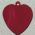 estamparia e chapinha em alumínio 10107 pingente coração 27X24mm cor vermelho fosco. 50 peças.