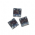 chaton para costura com furos quadrado 10mm cristal 2 furos 45 peas