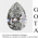 pedra zircnia para bijuteria gota 08x10mm cristal sem furo. 50 pedras. Envio 15 dias teis.