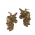 pingente estampa de bichos unicrnio 40x20mm dourado 02 peas