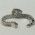 Pulseira inox masculina 20x0,8cm corrente dupla cobra fecho lagosta. 1 pea