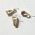 terminal contra argola gravatinha pequeno 07mm bijuteria, latão dourado forte. 100 peças.